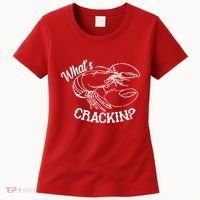 Whats Crackin Funny Lobster Women's T-Shirt thumb 0