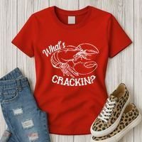 Whats Crackin Funny Lobster Women's T-Shirt thumb 3