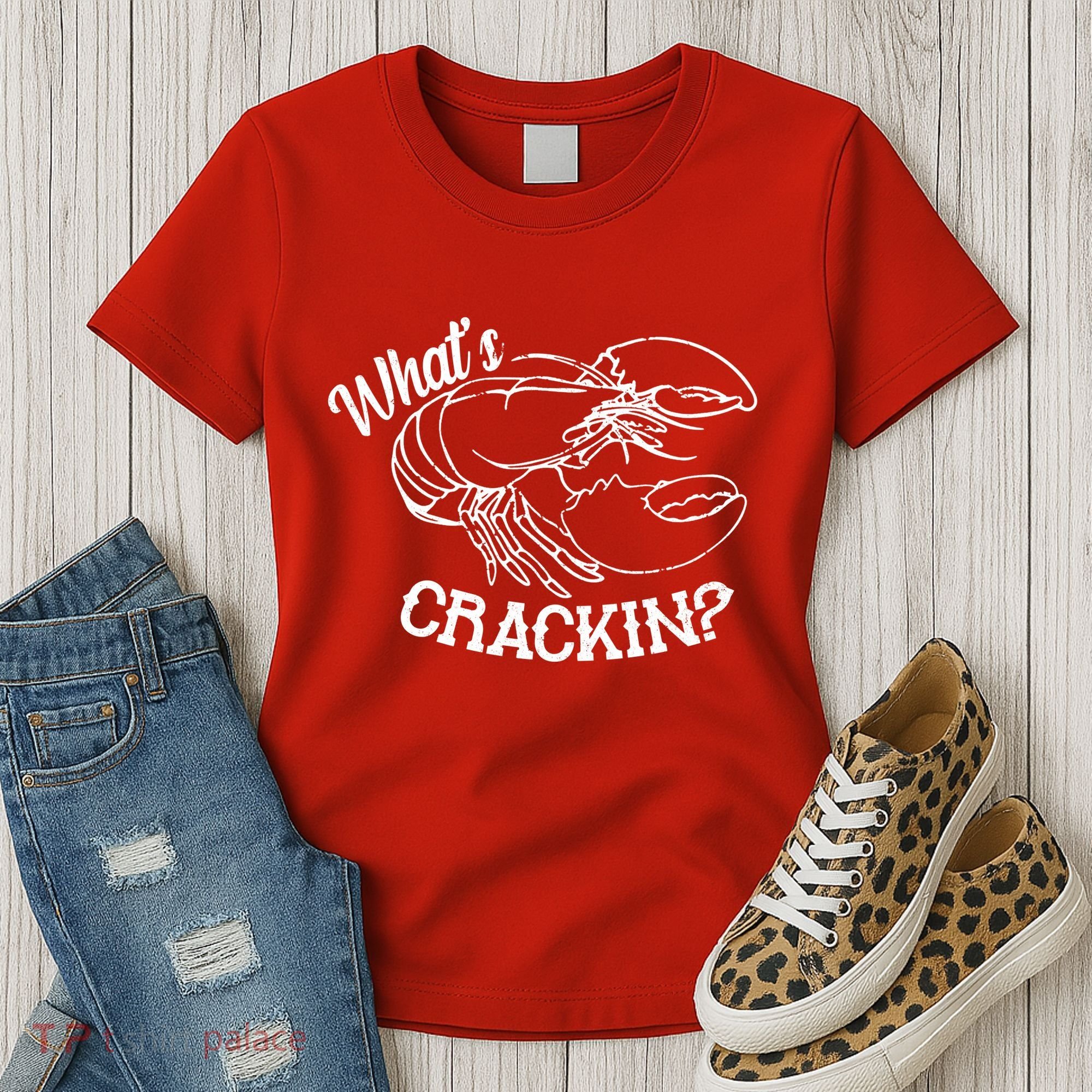 Whats Crackin Funny Lobster Women's T-Shirt