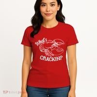 Whats Crackin Funny Lobster Women's T-Shirt thumb 4