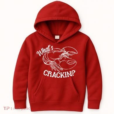 Whats Crackin Funny Lobster Kids Hoodie