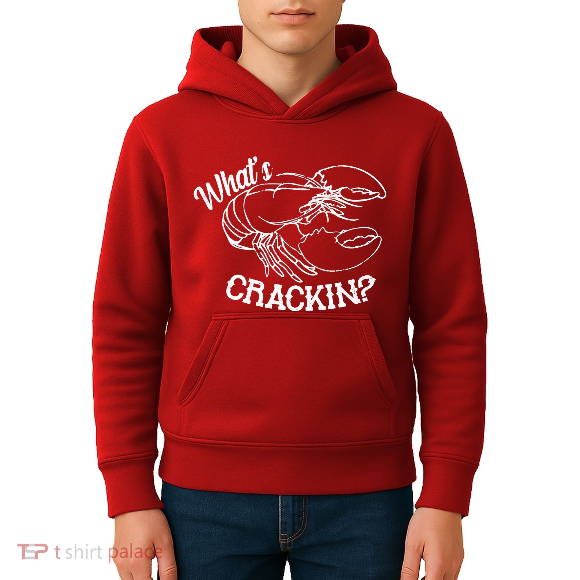 Whats Crackin Funny Lobster Kids Hoodie