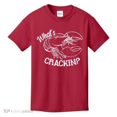 Whats Crackin Funny Lobster Kids T-Shirt