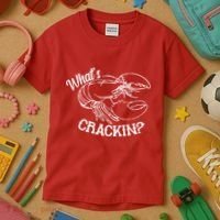 Whats Crackin Funny Lobster Kids T-Shirt thumb 3