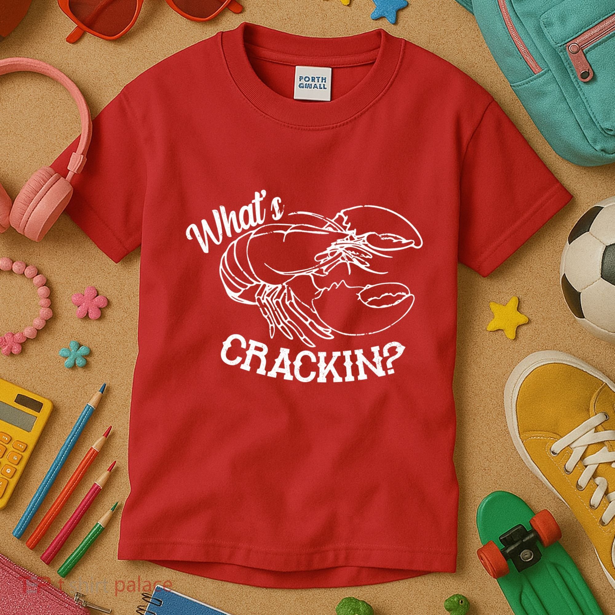 Whats Crackin Funny Lobster Kids T-Shirt