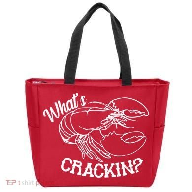 Whats Crackin Funny Lobster Tote Bag