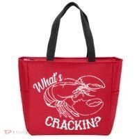 Whats Crackin Funny Lobster Tote Bag thumb 0