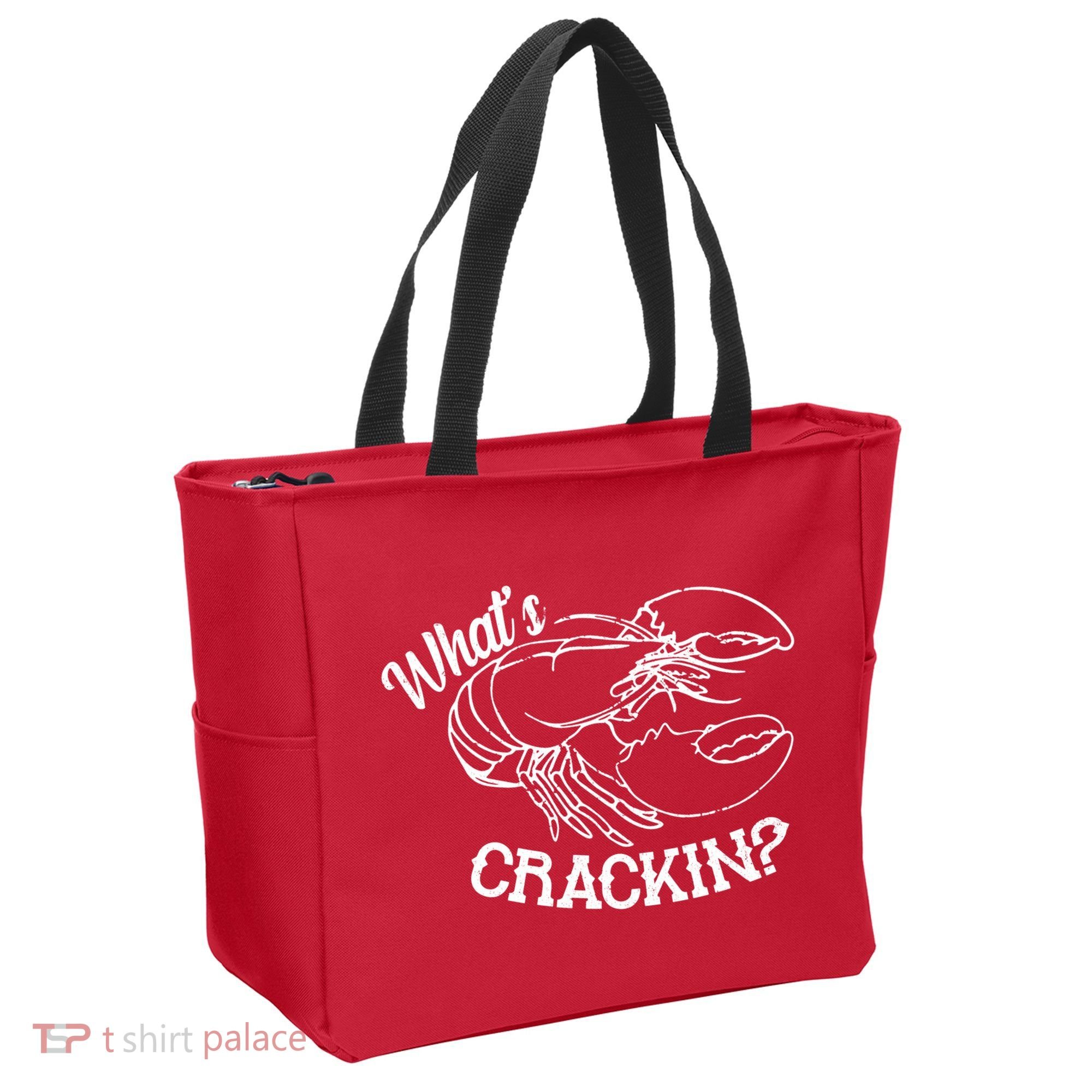 Whats Crackin Funny Lobster Tote Bag