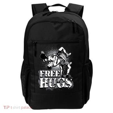 Wrestling Cool Gift Free Hugs Cool Gift Gift Backpack