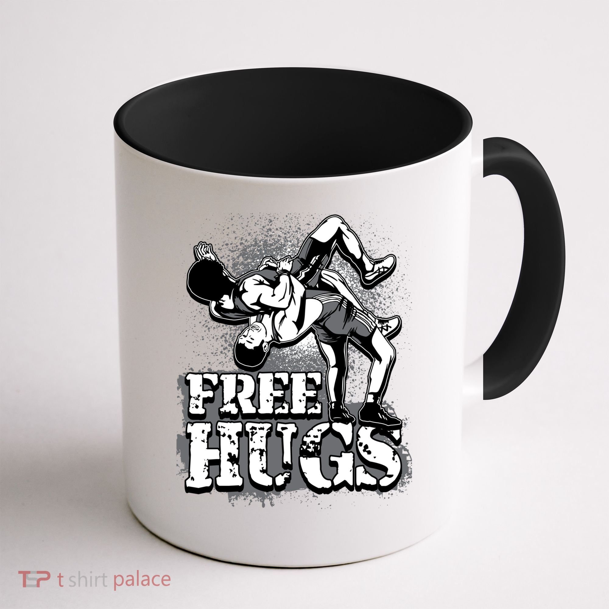 Wrestling Cool Gift Free Hugs Cool Gift Gift Coffee Mug