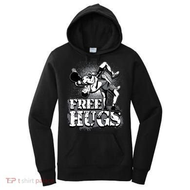 Wrestling Cool Gift Free Hugs Cool Gift Gift Women's Hoodie