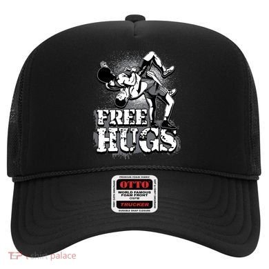 Wrestling Cool Gift Free Hugs Cool Gift Gift Hat