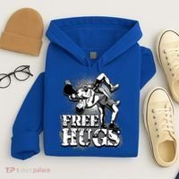 Wrestling Cool Gift Free Hugs Cool Gift Gift Hoodie thumb 4