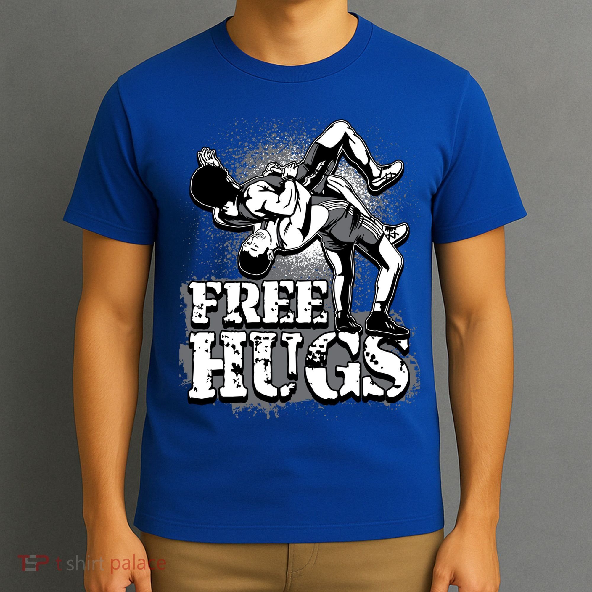 Wrestling Cool Gift Free Hugs Cool Gift Gift T-Shirt
