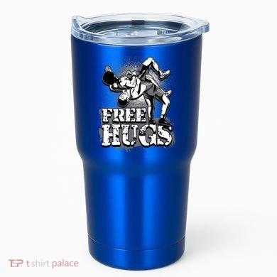 Wrestling Cool Gift Free Hugs Cool Gift Gift Tumbler