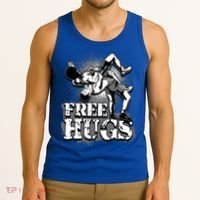 Wrestling Cool Gift Free Hugs Cool Gift Gift Tank Top thumb 3