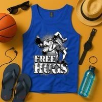 Wrestling Cool Gift Free Hugs Cool Gift Gift Tank Top thumb 4