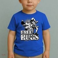 Wrestling Cool Gift Free Hugs Cool Gift Gift Toddler T-Shirt thumb 2