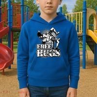 Wrestling Cool Gift Free Hugs Cool Gift Gift Kids Hoodie thumb 2