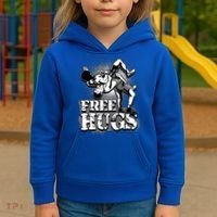 Wrestling Cool Gift Free Hugs Cool Gift Gift Kids Hoodie thumb 3