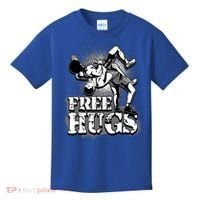 Wrestling Cool Gift Free Hugs Cool Gift Gift Kids T-Shirt thumb 0