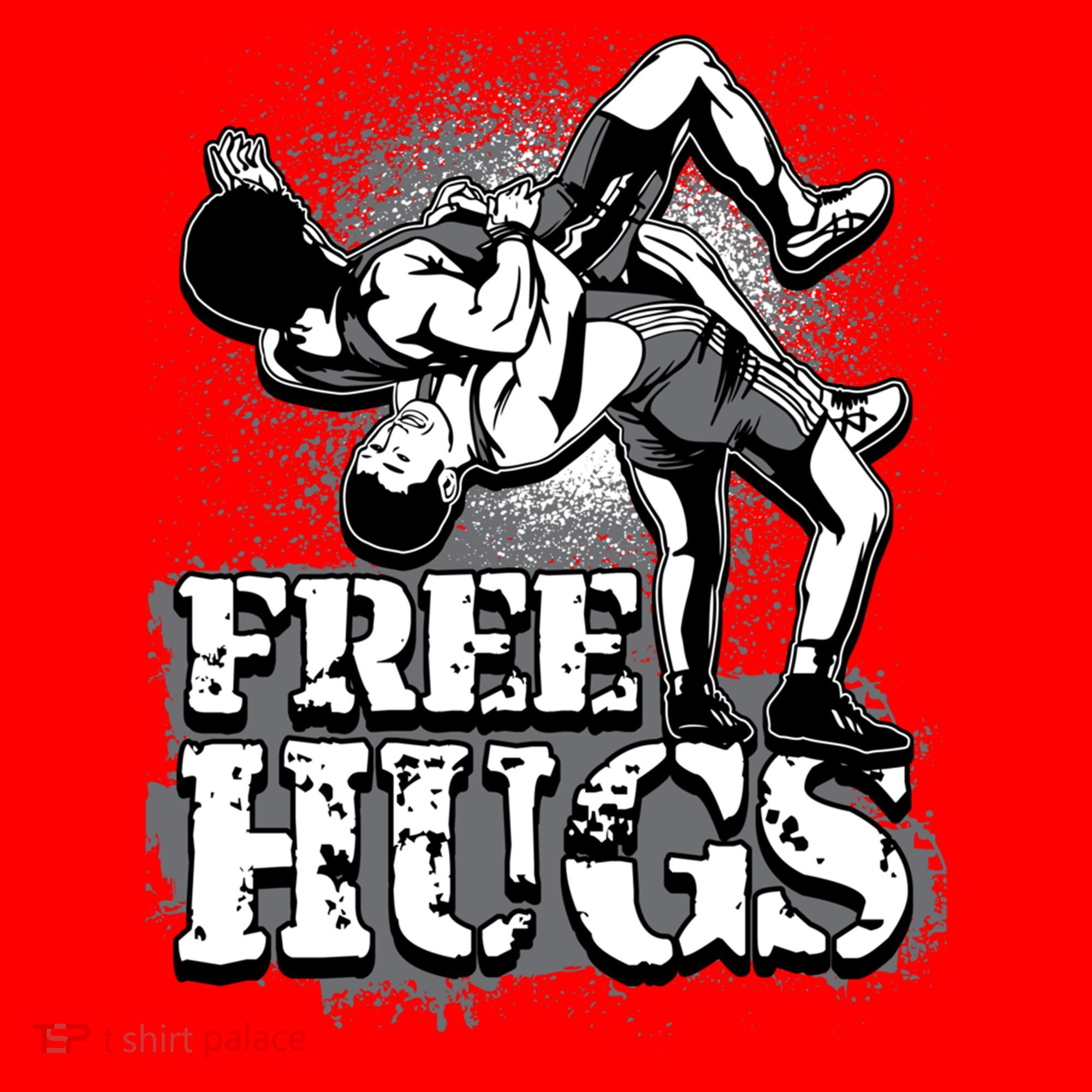 Wrestling Cool Gift Free Hugs Cool Gift Gift Santa Hat