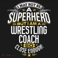Wrestling Coach Gift Idea Superhero Wrestling Ladies PosiCharge Competitor Racerback Tank thumb 2