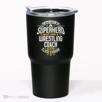 Wrestling Coach Gift Idea Superhero Wrestling Tumbler thumb 0