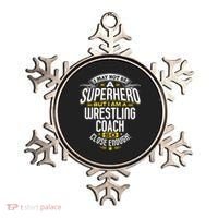 Wrestling Coach Gift Idea Superhero Wrestling Ornament thumb 0