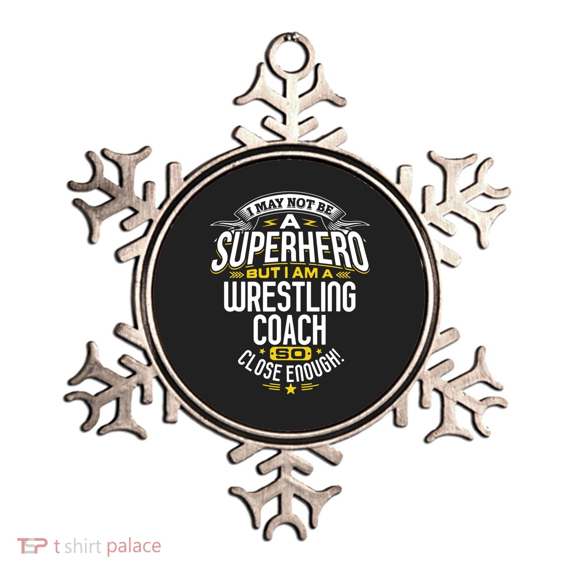 Wrestling Coach Gift Idea Superhero Wrestling Ornament
