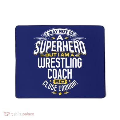 Wrestling Coach Gift Idea Superhero Wrestling Mousepad