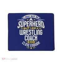Wrestling Coach Gift Idea Superhero Wrestling Mousepad thumb 0