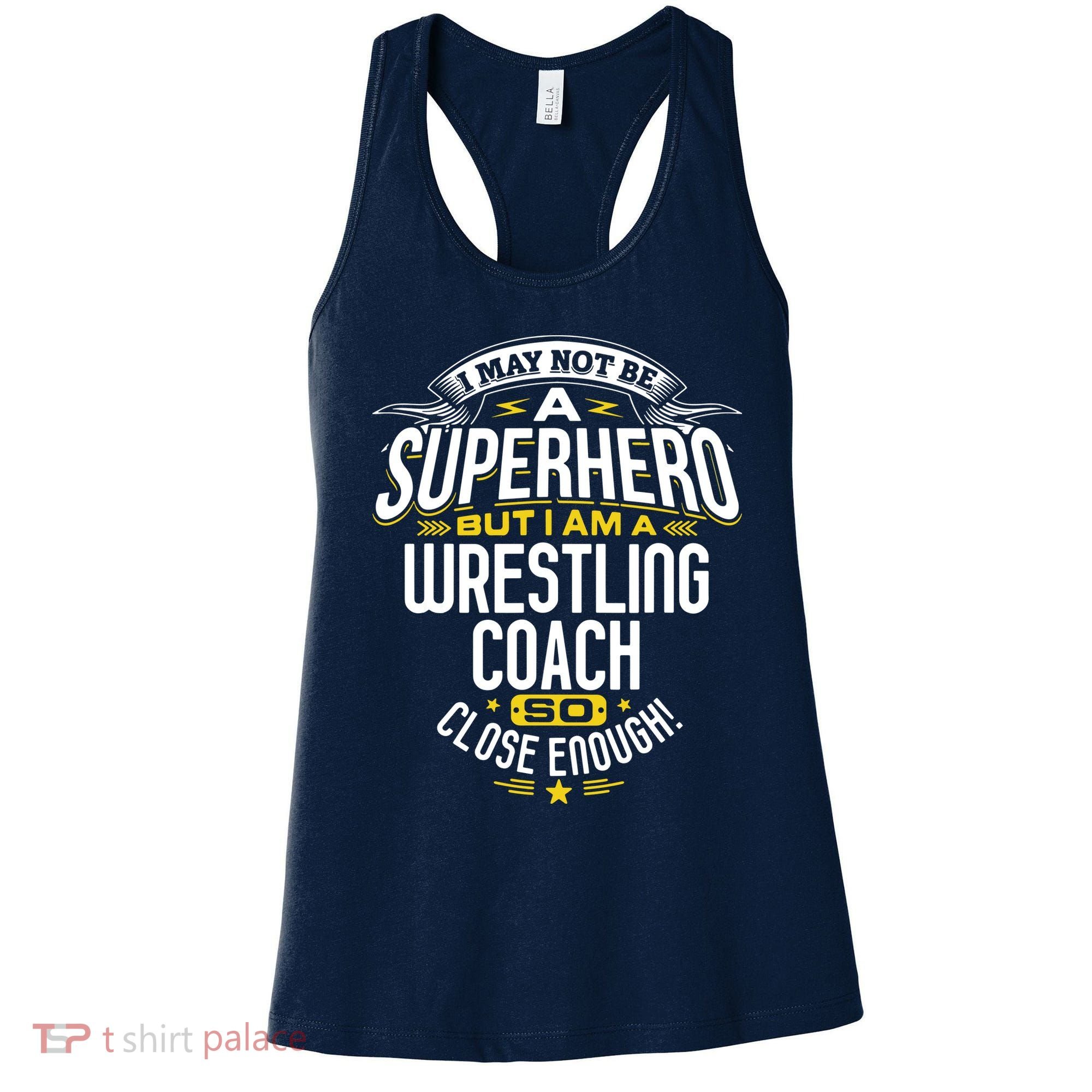Wrestling Coach Gift Idea Superhero Wrestling Women's Tank Top