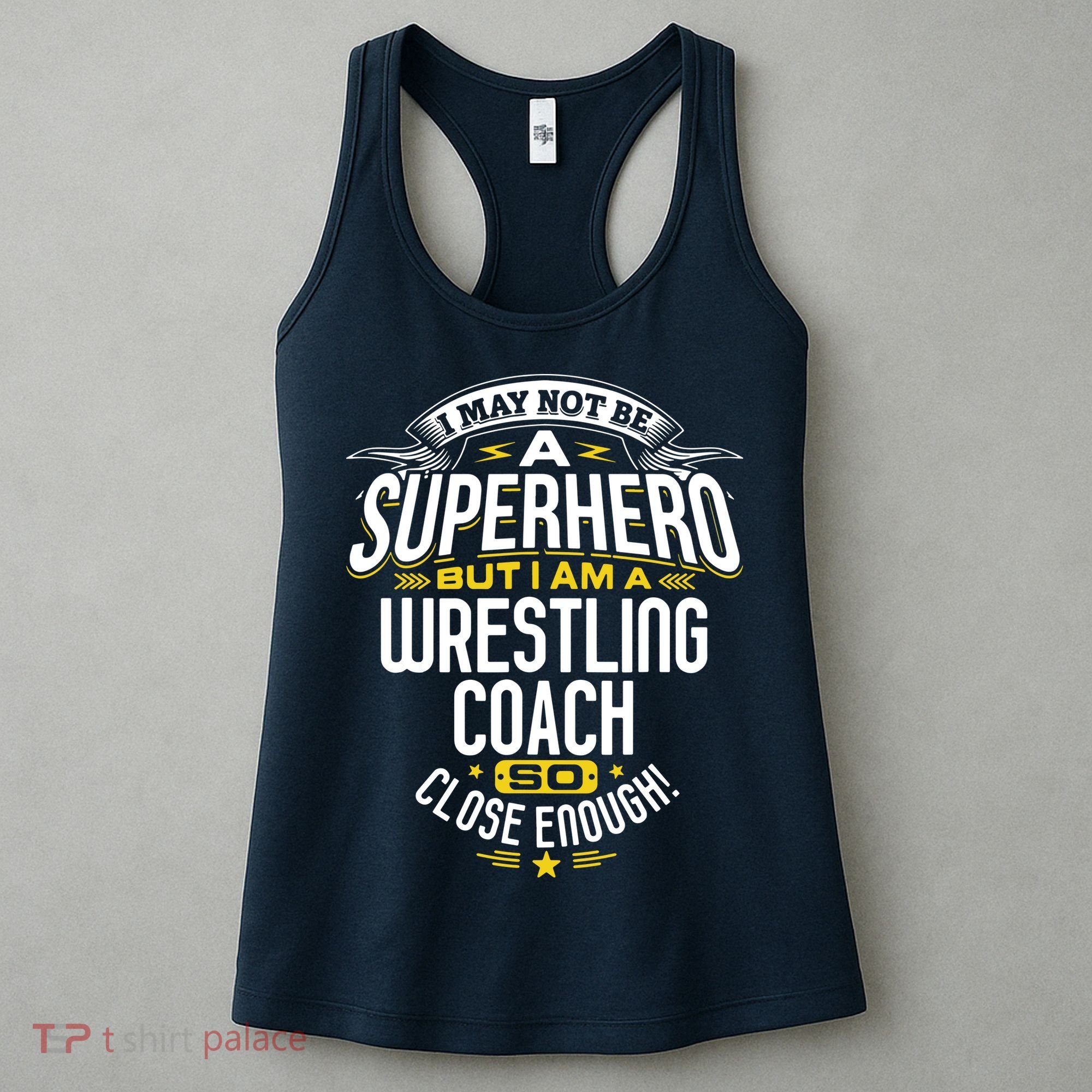 Wrestling Coach Gift Idea Superhero Wrestling Women's Tank Top