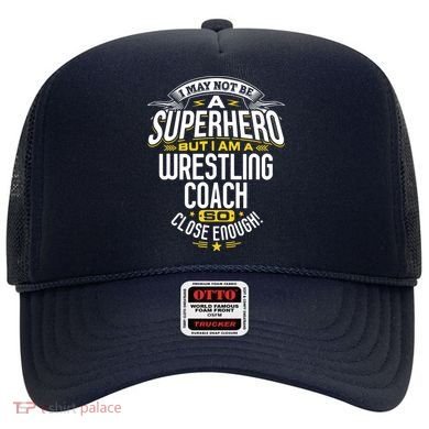 Wrestling Coach Gift Idea Superhero Wrestling Hat