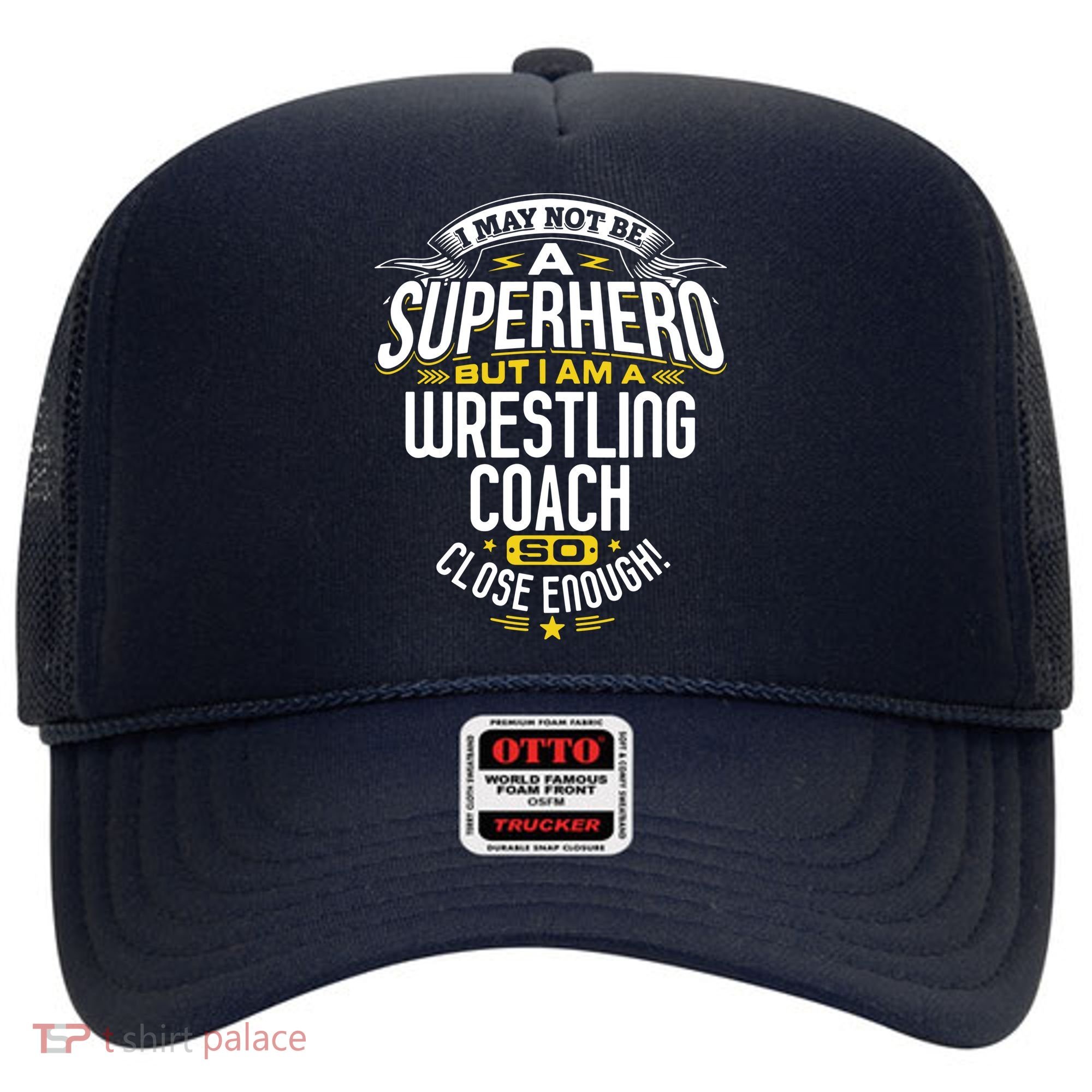 Wrestling Coach Gift Idea Superhero Wrestling Hat