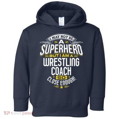 Wrestling Coach Gift Idea Superhero Wrestling Toddler Hoodie