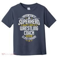 Wrestling Coach Gift Idea Superhero Wrestling Toddler T-Shirt thumb 0