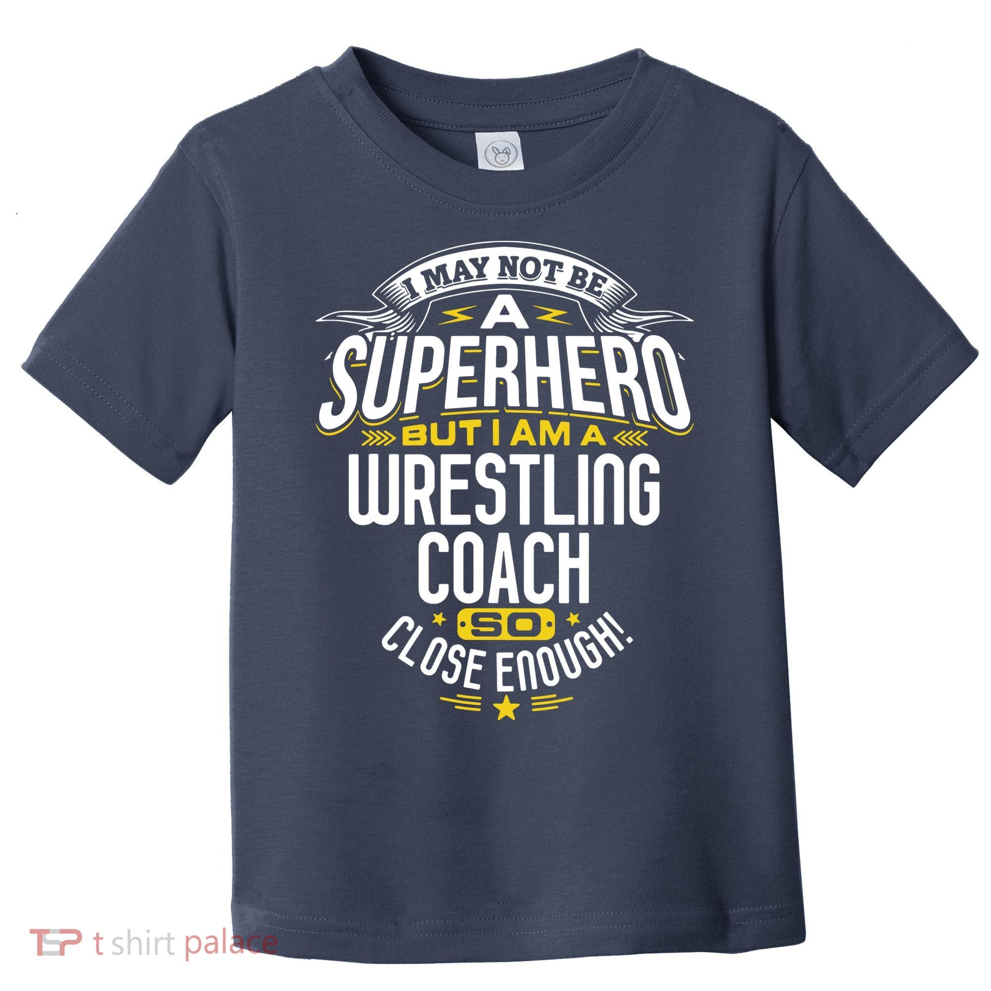 Wrestling Coach Gift Idea Superhero Wrestling Toddler T-Shirt