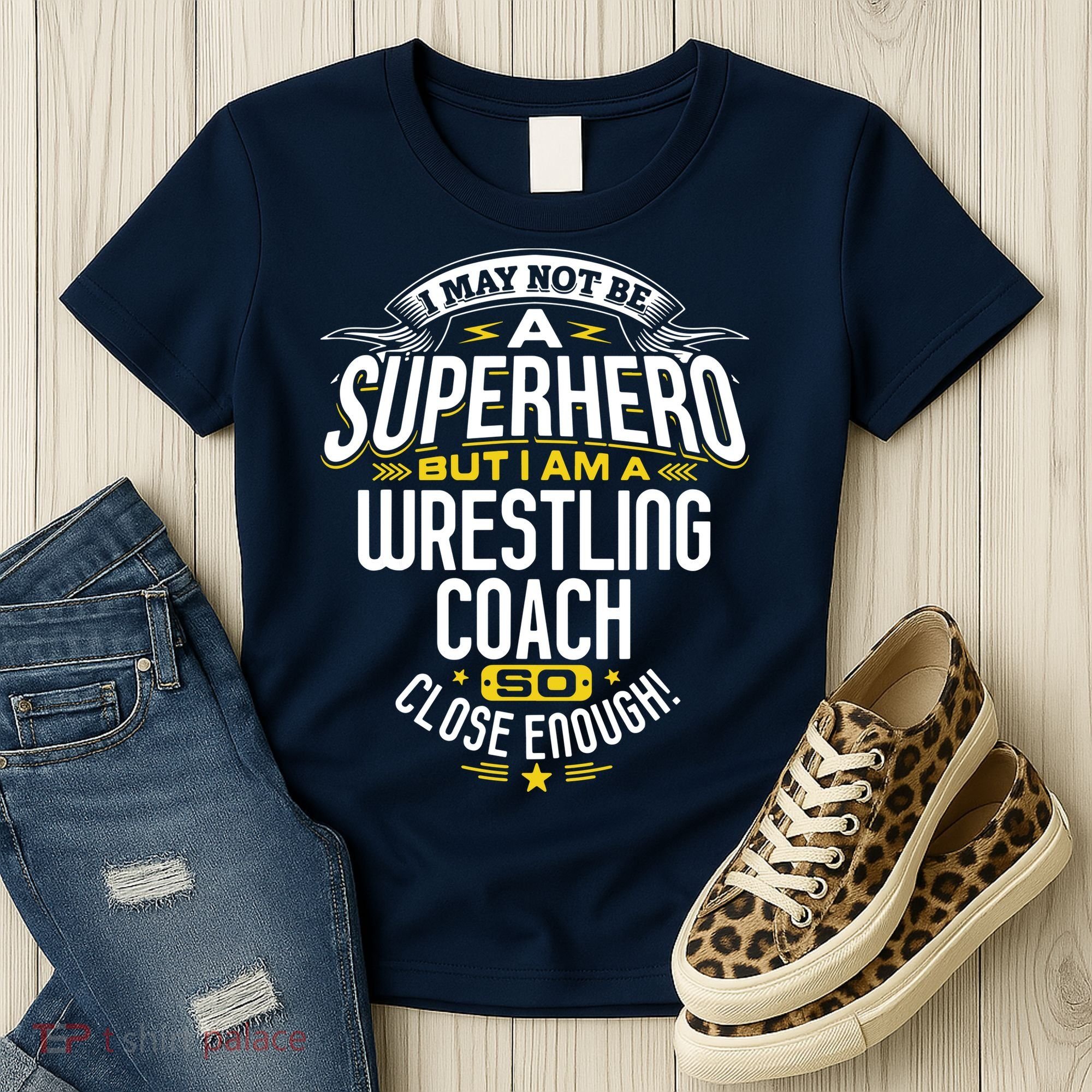 Wrestling Coach Gift Idea Superhero Wrestling Women's T-Shirt