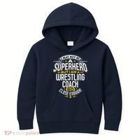 Wrestling Coach Gift Idea Superhero Wrestling Kids Hoodie thumb 0
