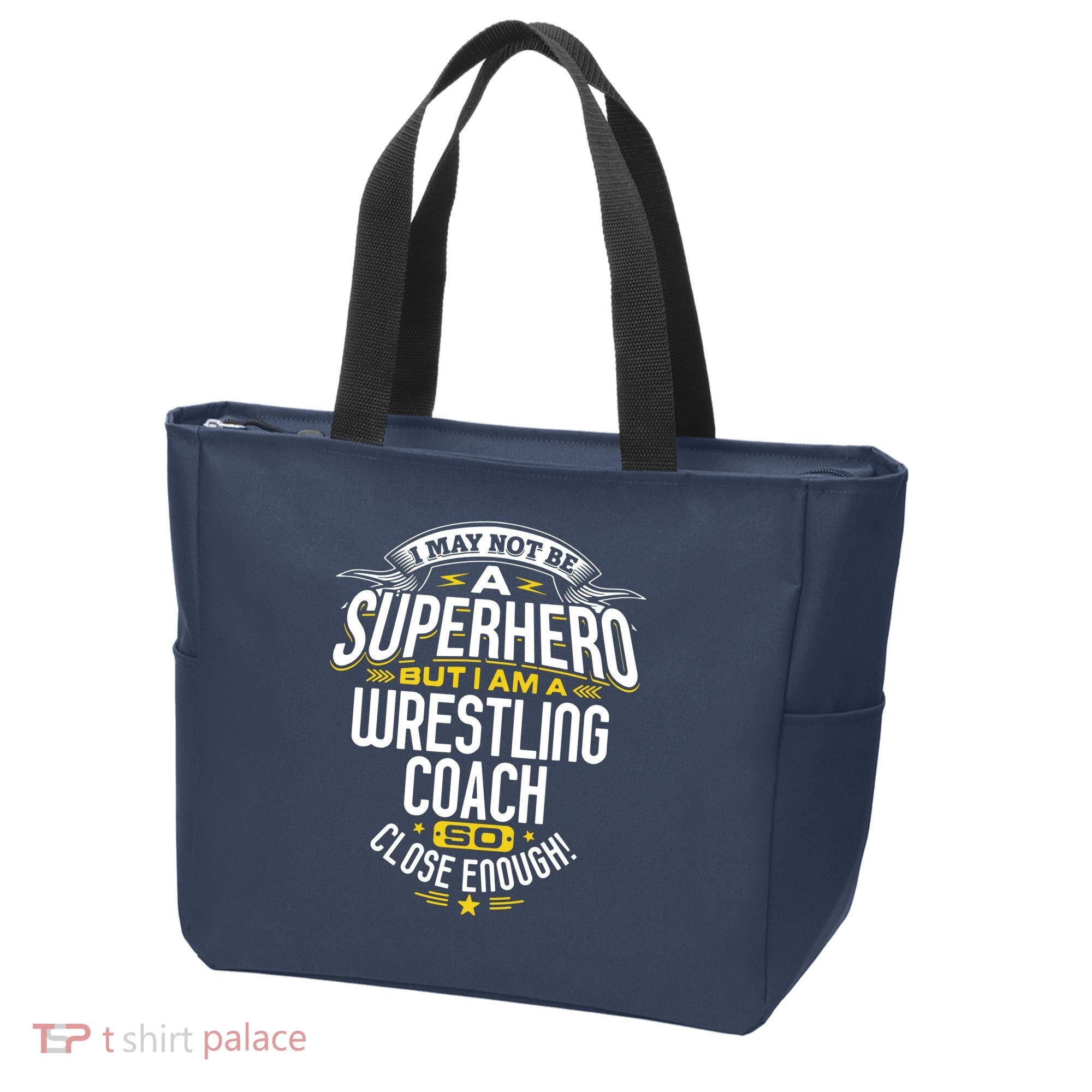 Wrestling Coach Gift Idea Superhero Wrestling Tote Bag
