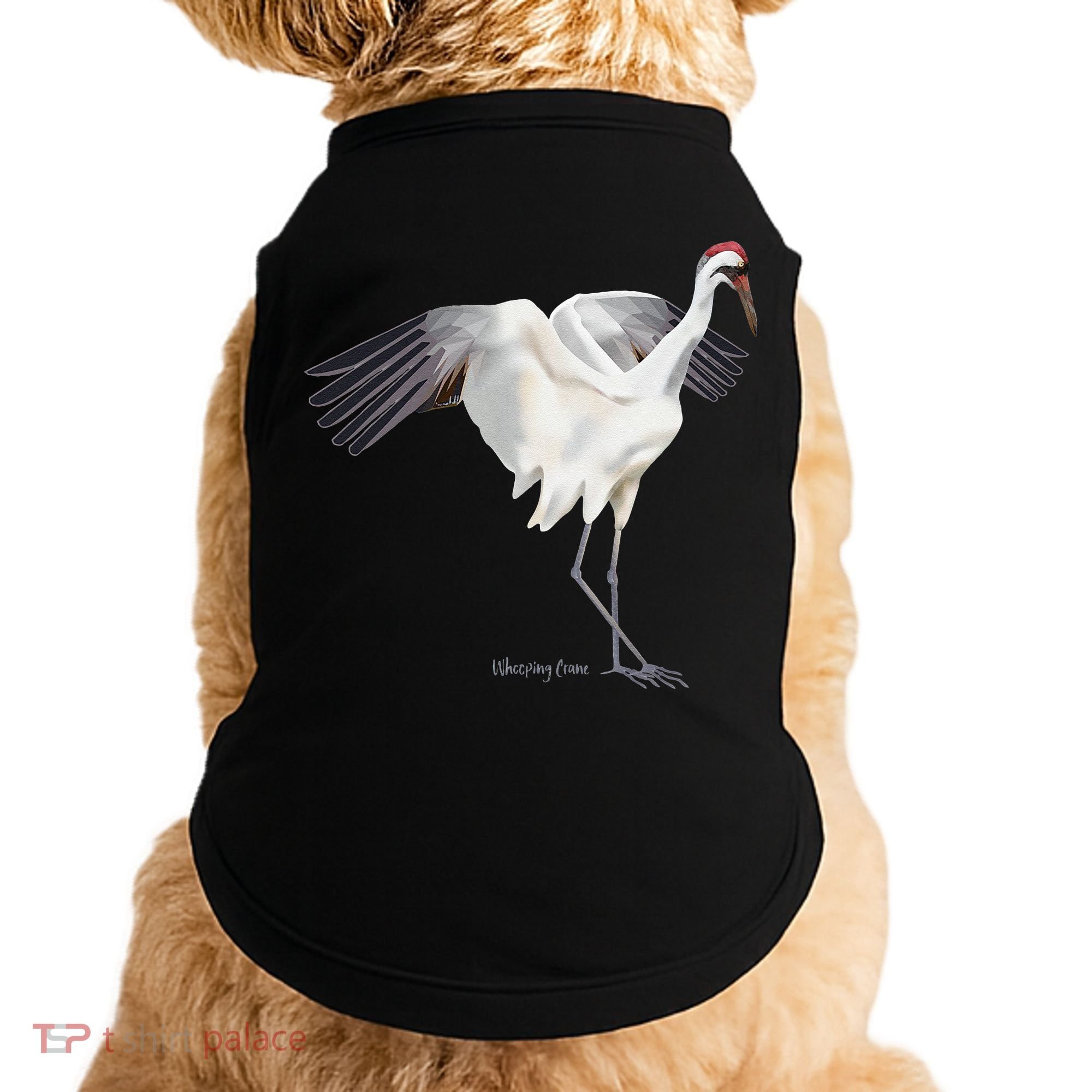 Whooping Crane Graphic Wildlife Bird Watching Doggie Tank