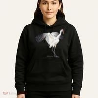 Whooping Crane Graphic Wildlife Bird Watching Hoodie thumb 5