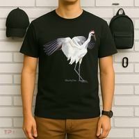 Whooping Crane Graphic Wildlife Bird Watching T-Shirt thumb 6
