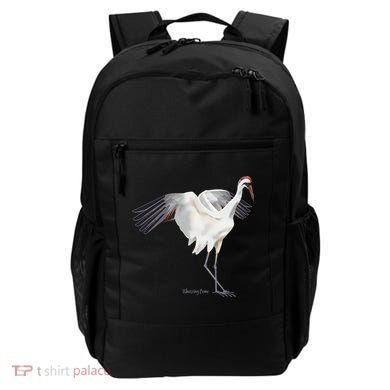 Whooping Crane Graphic Wildlife Bird Watching Backpack