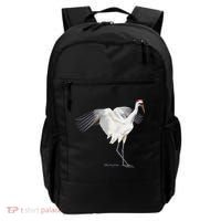 Whooping Crane Graphic Wildlife Bird Watching Backpack thumb 0