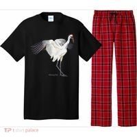 Whooping Crane Graphic Wildlife Bird Watching Pajama Set thumb 0