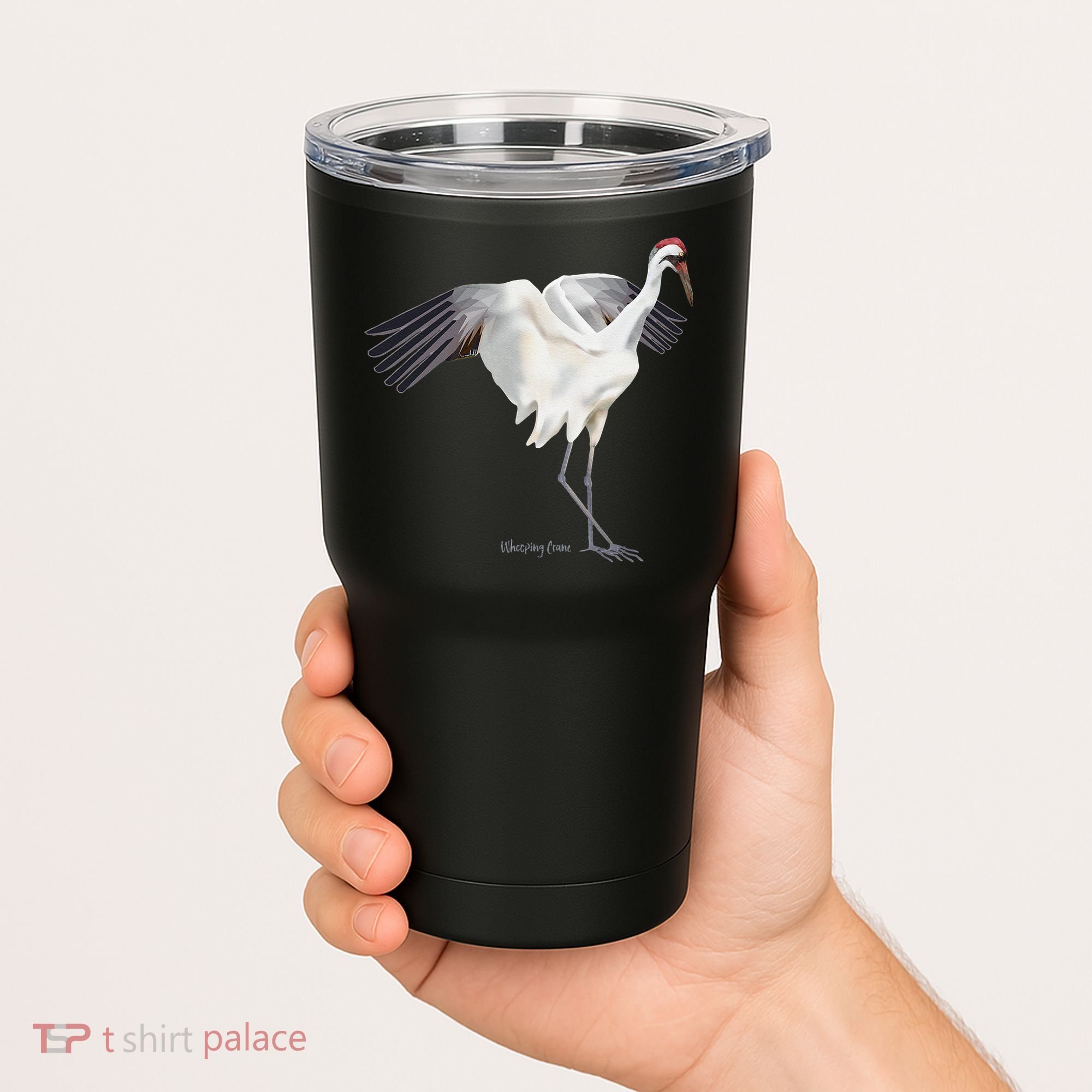 Whooping Crane Graphic Wildlife Bird Watching Tumbler