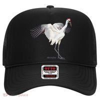 Whooping Crane Graphic Wildlife Bird Watching Hat thumb 0